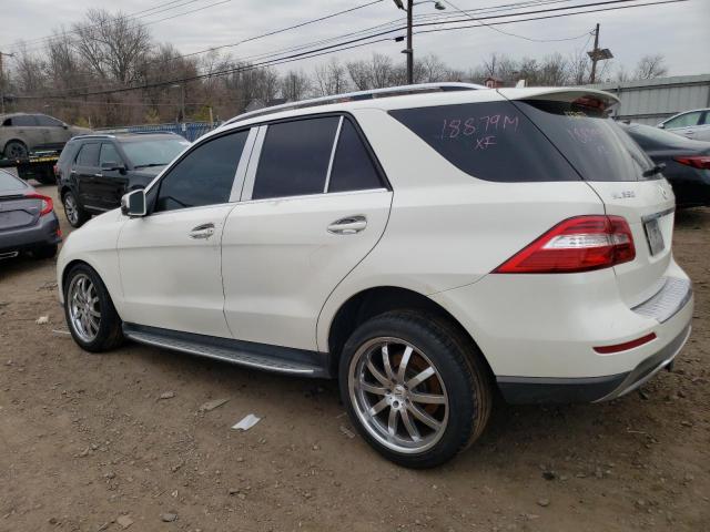 4JGDA5HB3DA172164 - 2013 MERCEDES-BENZ ML 350 4MATIC WHITE photo 2