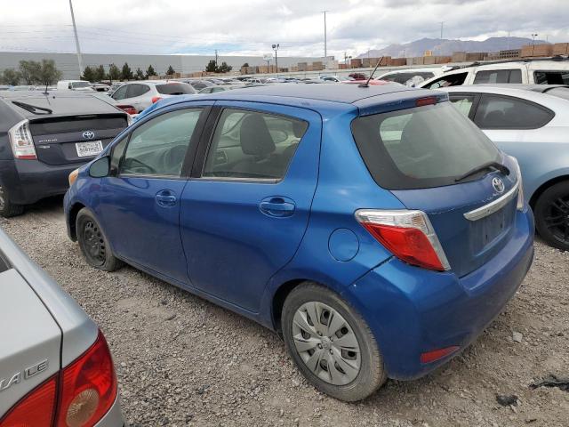 JTDKTUD36DD560342 - 2013 TOYOTA YARIS BLUE photo 2