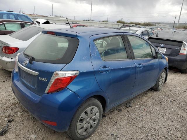 JTDKTUD36DD560342 - 2013 TOYOTA YARIS BLUE photo 3