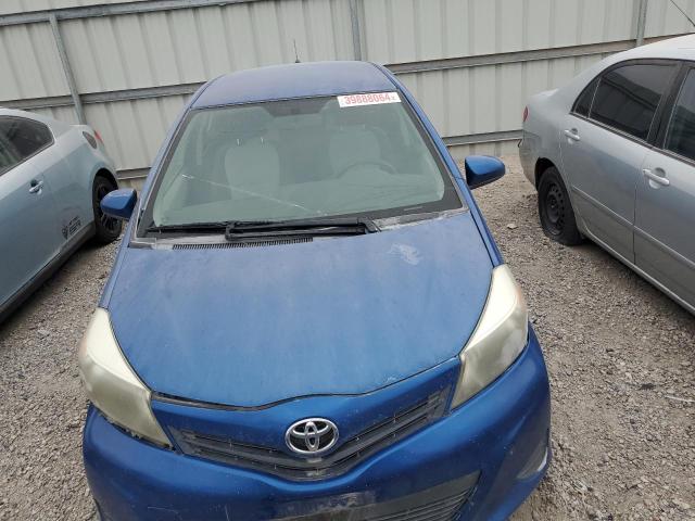 JTDKTUD36DD560342 - 2013 TOYOTA YARIS BLUE photo 5