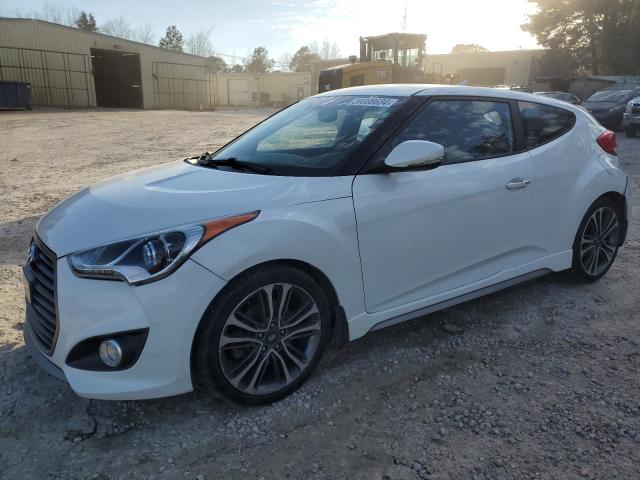 KMHTC6AE1GU279989 - 2016 HYUNDAI VELOSTER TURBO WHITE photo 1