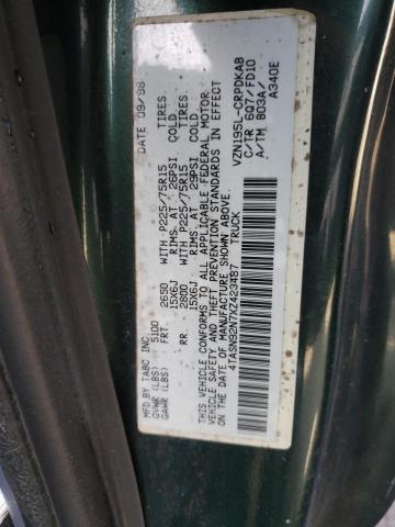 4TASN92N7XZ423487 - 1999 TOYOTA TACOMA XTRACAB PRERUNNER მწვანე ფოტო 12