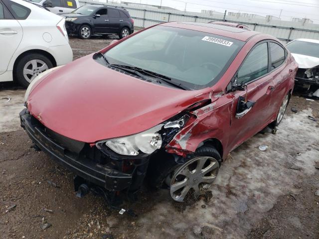 KMHDH4AE6DU722983 - 2013 HYUNDAI ELANTRA GLS BURGUNDY photo 1