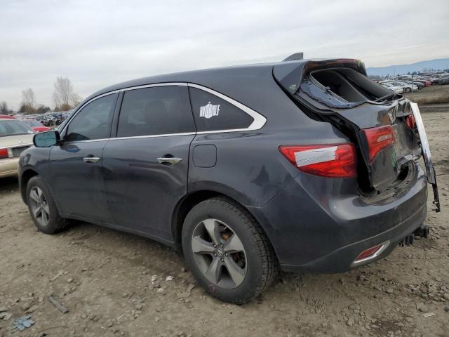 5FRYD4H27FB020162 - 2015 ACURA MDX GRAY photo 2