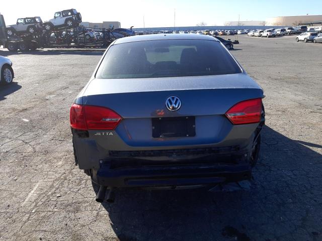 3VW2K7AJ4DM369253 - 2013 VOLKSWAGEN JETTA BASE CHARCOAL photo 6