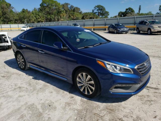 5NPE34AF4GH428822 - 2016 HYUNDAI SONATA SPORT BLUE photo 4