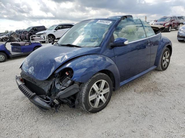 3VWRF31Y76M310306 - 2006 VOLKSWAGEN NEW BEETLE BLUE photo 1