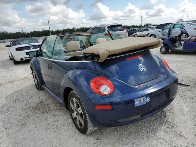 3VWRF31Y76M310306 - 2006 VOLKSWAGEN NEW BEETLE BLUE photo 2