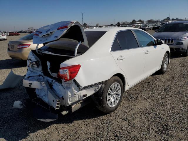 4T1BD1FK0EU115589 - 2014 TOYOTA CAMRY HYBRID WHITE photo 3