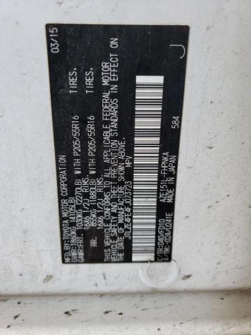 JTLZE4FE4FJ073723 - 2015 TOYOTA SCION XB Beyaz fotoğraf 13