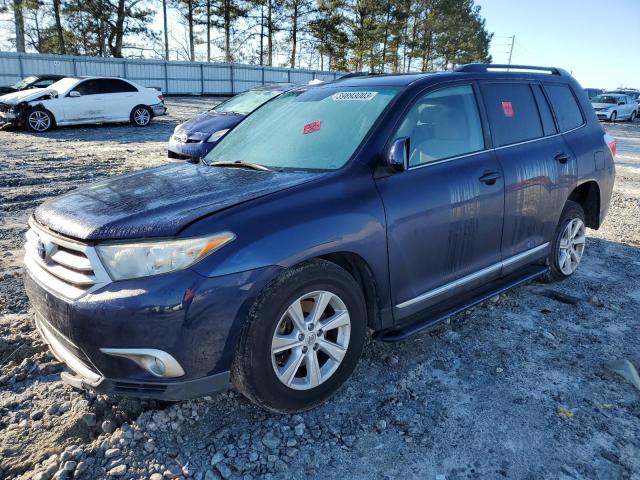 5TDZA3EH7BS008469 - 2011 TOYOTA HIGHLANDER BASE BLUE photo 1