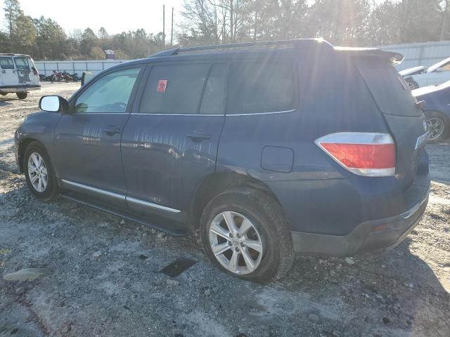 5TDZA3EH7BS008469 - 2011 TOYOTA HIGHLANDER BASE أزرق صورة 2