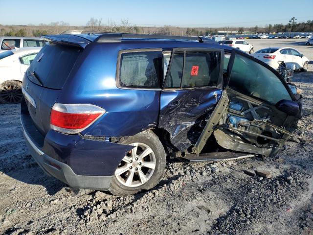 5TDZA3EH7BS008469 - 2011 TOYOTA HIGHLANDER BASE BLUE photo 3