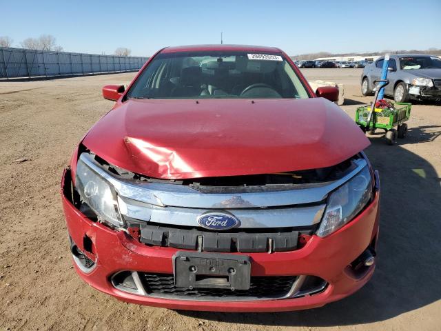 3FAHP0KC3AR421255 - 2010 FORD FUSION SPORT RED photo 5