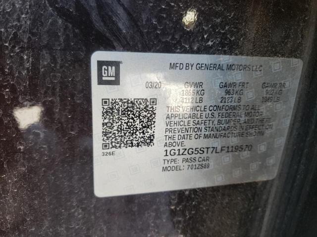 1G1ZG5ST7LF119570 - 2020 CHEVROLET MALIBU RS 勃艮第红 照片 13