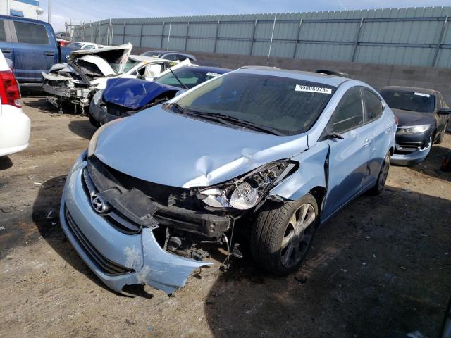 KMHDH4AE3CU253169 - 2012 HYUNDAI ELANTRA GLS TURQUOISE photo 1