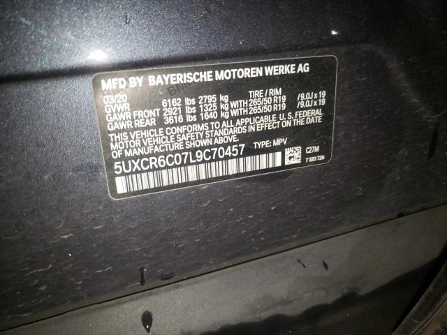 5UXCR6C07L9C70457 - 2020 BMW X5 XDRIVE40I CHARCOAL photo 13
