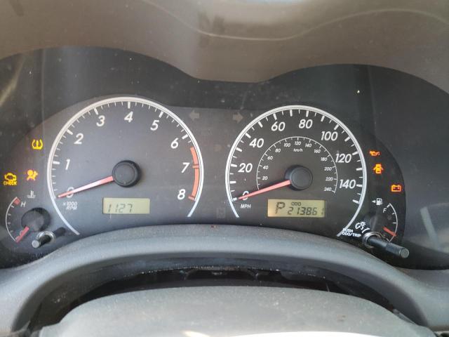 2T1BU40E09C169969 - 2009 TOYOTA COROLLA BASE SILVER photo 9