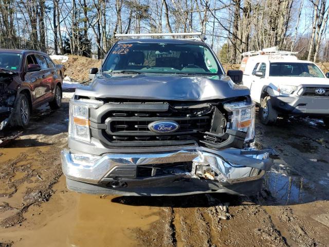 1FTEX1EP1MFD03076 - 2021 FORD F150 SUPER CAB GRAY photo 5