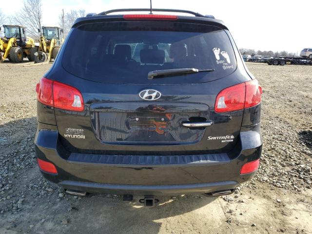 5NMSH13E79H296825 - 2009 HYUNDAI SANTA FE SE BLACK photo 6