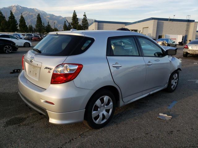 2T1KE40E89C024661 - 2009 TOYOTA COROLLA MA S SILVER photo 3