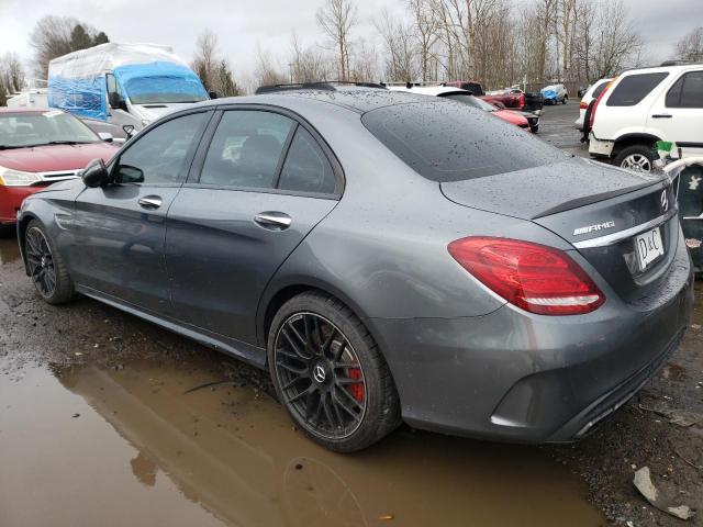 55SWF8HB7HU186340 - 2017 MERCEDES-BENZ C 63 AMG-S GRAY photo 2