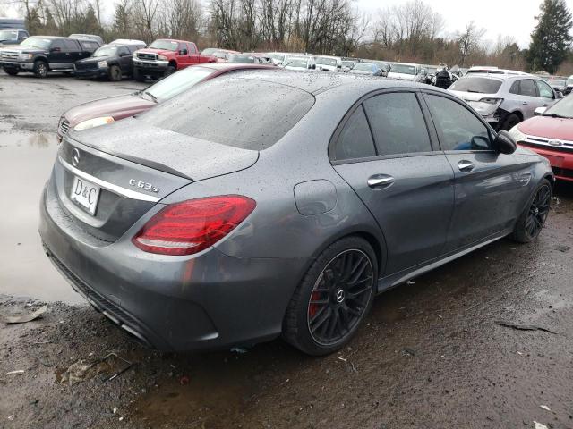 55SWF8HB7HU186340 - 2017 MERCEDES-BENZ C 63 AMG-S GRAY photo 3