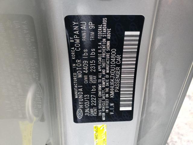 KMHHU6KJXDU104800 - 2013 HYUNDAI GENESIS CO 3.8L SILVER photo 12