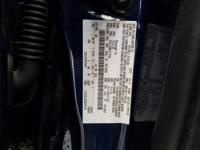 1FADP3N22HL288936 - 2017 FORD FOCUS TITANIUM BLUE photo 12