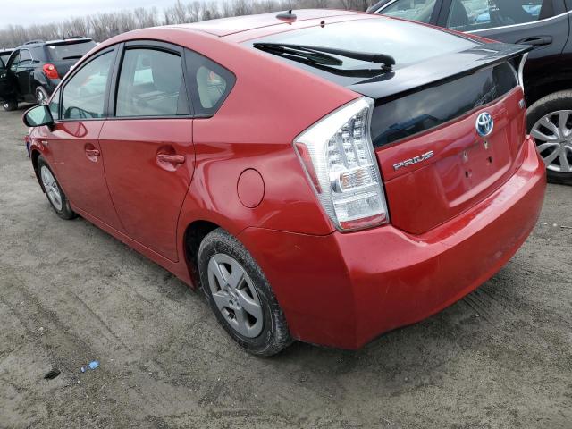 JTDKN3DU5B5298155 - 2011 TOYOTA PRIUS RED photo 2