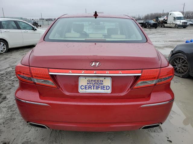 KMHFC4DD5BA535775 - 2011 HYUNDAI AZERA GLS RED photo 6