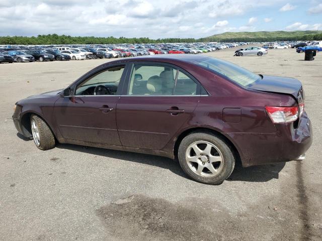 5NPEU46F76H050435 - 2006 HYUNDAI SONATA GLS BURGUNDY photo 2