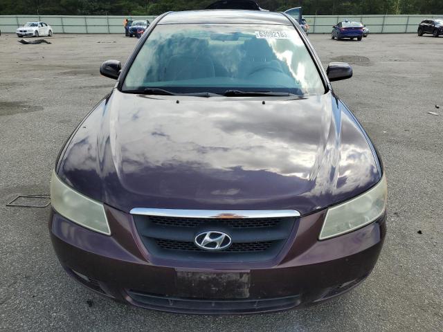 5NPEU46F76H050435 - 2006 HYUNDAI SONATA GLS BURGUNDY photo 5