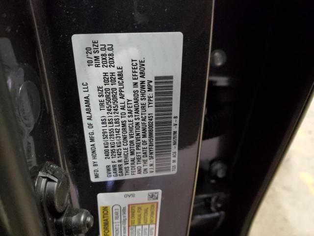 5FNYF8H59MB002451 - 2021 HONDA PASSPORT EXL Boz foto 13