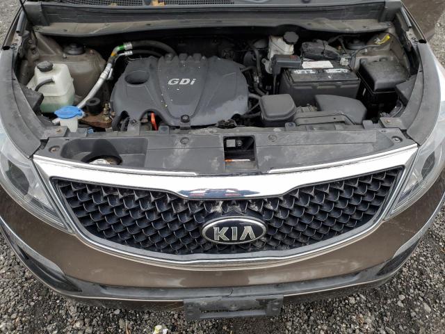 KNDPB3AC9F7730167 - 2015 KIA SPORTAGE LX BROWN photo 12