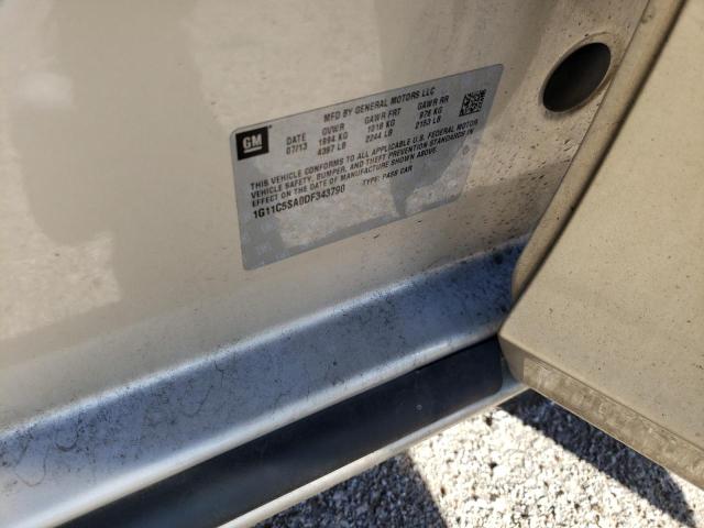 1G11C5SA0DF343790 - 2013 CHEVROLET MALIBU 1LT TAN photo 12
