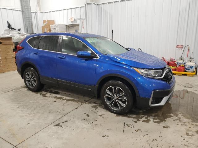 7FARW2H84ME020940 - 2021 HONDA CR-V EXL BLUE photo 4