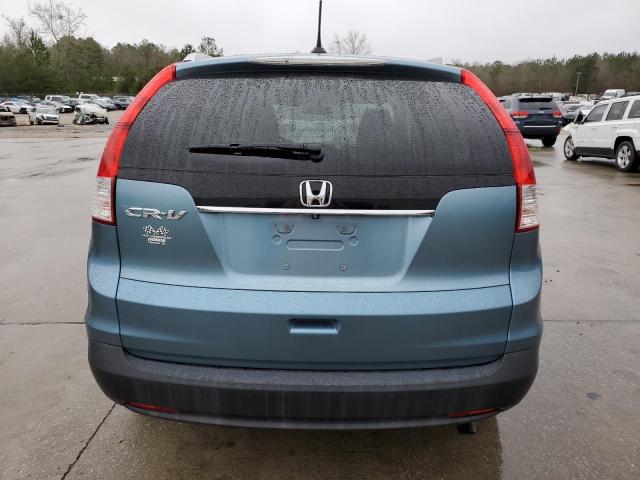 2HKRM3H74EH527046 - 2014 HONDA CR-V EXL BLUE photo 6