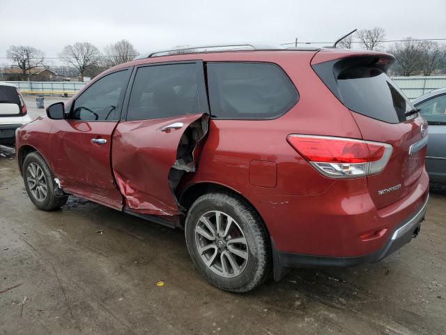 5N1AR2MN6DC658918 - 2013 NISSAN PATHFINDER S BURGUNDY photo 2