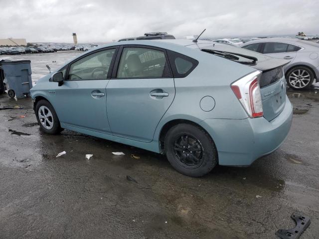 JTDKN3DU1F1896479 - 2015 TOYOTA PRIUS TURQUOISE photo 2