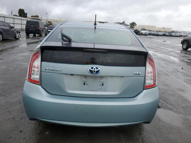 JTDKN3DU1F1896479 - 2015 TOYOTA PRIUS TURQUOISE photo 6