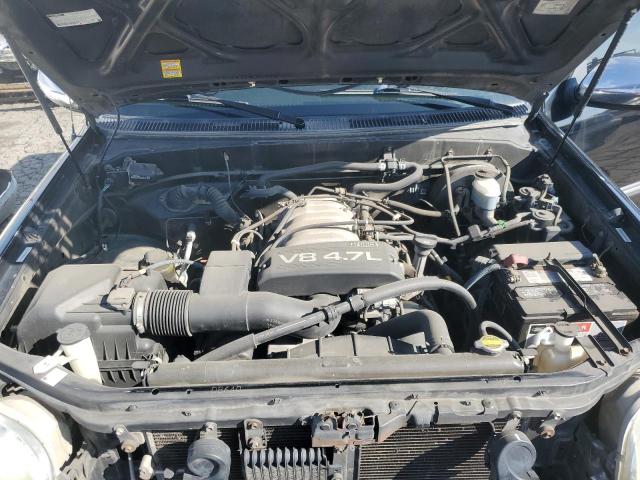 5TBRT34172S273559 - 2002 TOYOTA TUNDRA ACCESS CAB შავი ფოტო 11