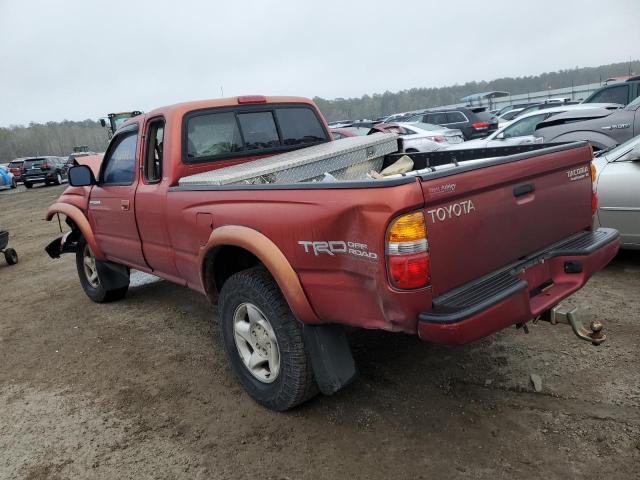 5TESN92N91Z780038 - 2001 TOYOTA TACOMA XTRACAB PRERUNNER წითელი ფოტო 2