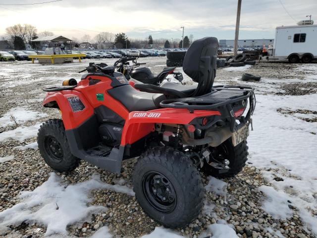 3JBLMAT23HJ000222 - 2017 CAN-AM OUTLANDER 570 RED photo 4