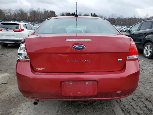 1FAHP3FN3BW157286 - 2011 FORD FOCUS SE RED photo 6