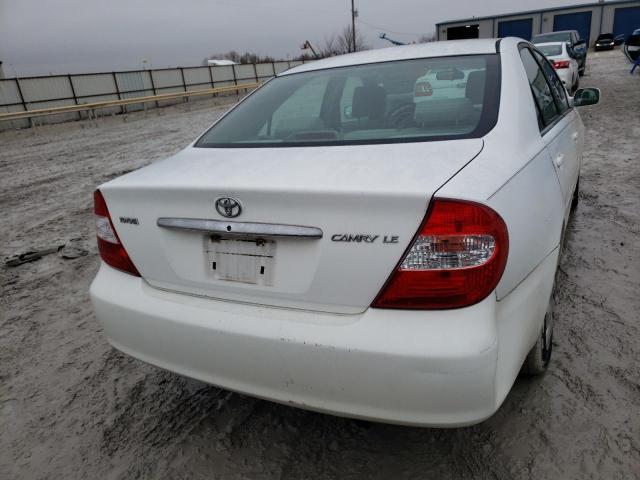 4T1BE30K84U289958 - 2004 TOYOTA CAMRY LE WHITE photo 6