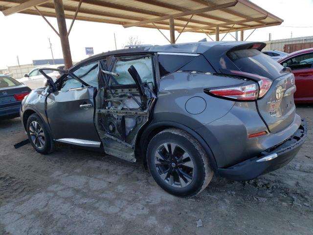 5N1AZ2MGXFN227491 - 2015 NISSAN MURANO S GRAY photo 2