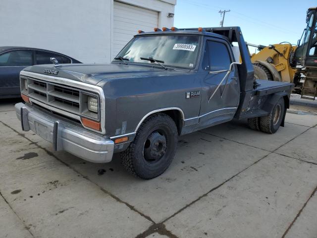 1B7ME3688LS751261 - 1990 DODGE D-SERIES D300 GRAY photo 1