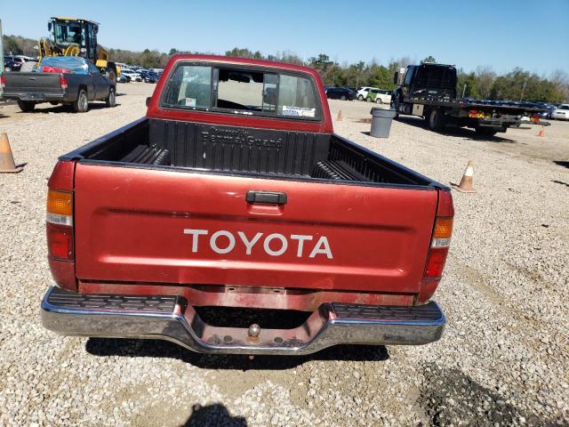 4TARN93P3PZ144147 - 1993 TOYOTA PICKUP 1/2 TON EXTRA LONG WHEELBASE DX RED photo 6