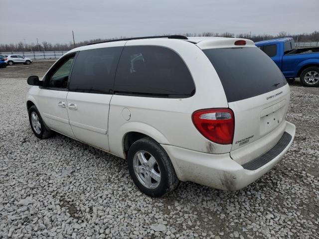 2D4GP44L57R166250 - 2007 DODGE GRAND CARA SXT WHITE photo 2